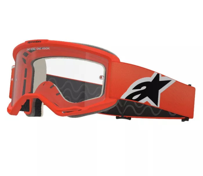 Motokrosové brýle 2025 Alpinestars Vision 5 Corp orange/clear
