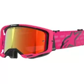 Brýle na motokros Alpinestars Vision 8 Corp pink/mirror red