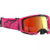 Brýle na motokros Alpinestars Vision 8 Corp pink/mirror red