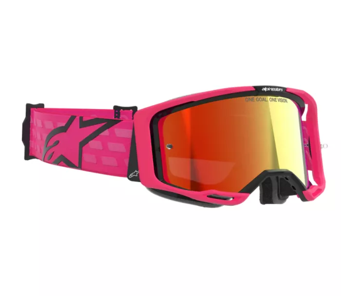 Brýle na motokros Alpinestars Vision 8 Corp pink/mirror red