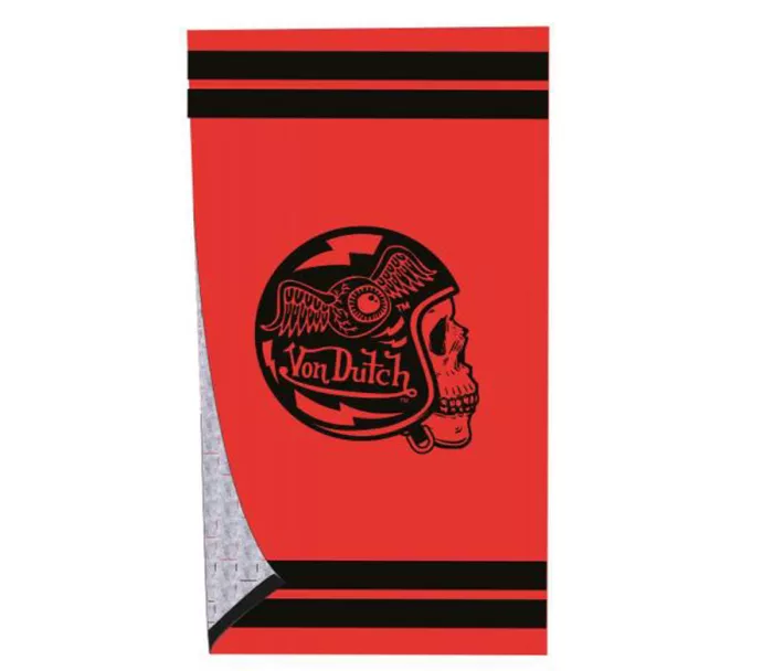 Von Dutch Serviette de plage skull orange 170x100cm osuška