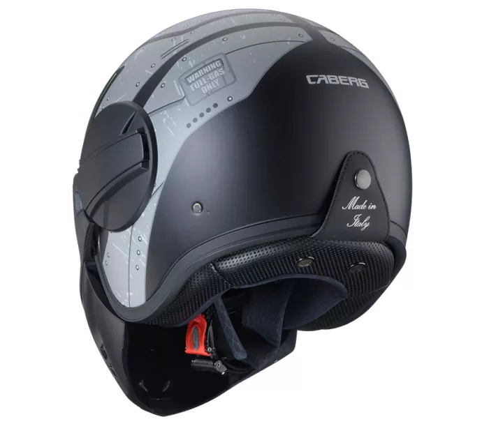 Otevřená helma Caberg Ghost X Vyrus matt black/grey/green fluo