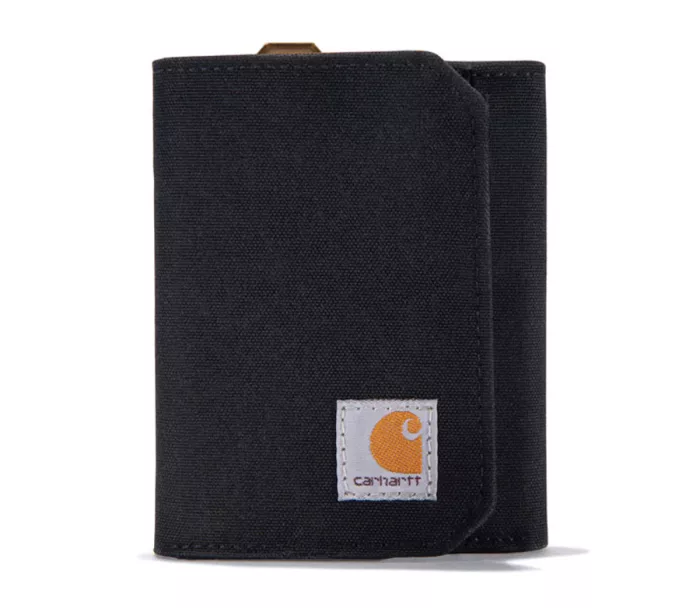Peněženka CARHARTT NYLON DUCK TRIFOLD BLACK