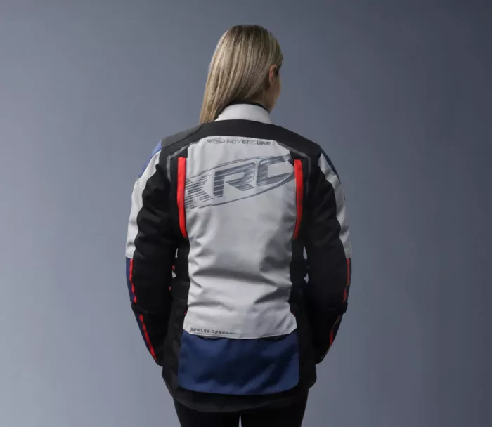 Dámská bunda na moto XRC Winkle 2.0 WTP adventure black/grey/blue/red