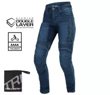 Dámské džíny na moto Trilobite Parado doublelayer AAAA slim fit blue level 2