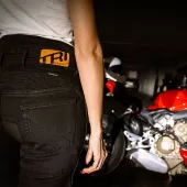 Dámské kalhoty Trilobite Parado doublelayer AAA skinny fit black level 2