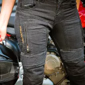 Dámské kalhoty Trilobite Parado doublelayer AAA skinny fit black level 2