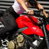 Dámské kalhoty Trilobite Parado doublelayer AAA skinny fit black level 2