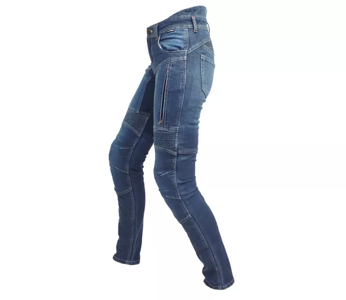 Dámské moto džíny Trilobite Parado monolayer AAA slim fit blue (Prodloužené)