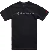 Pánské tričko 2024 Alpinestars Linear Wordmark 2.0 CSF black/grey/red