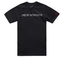 Pánské tričko 2024 Alpinestars Linear Wordmark 2.0 CSF black/grey/red