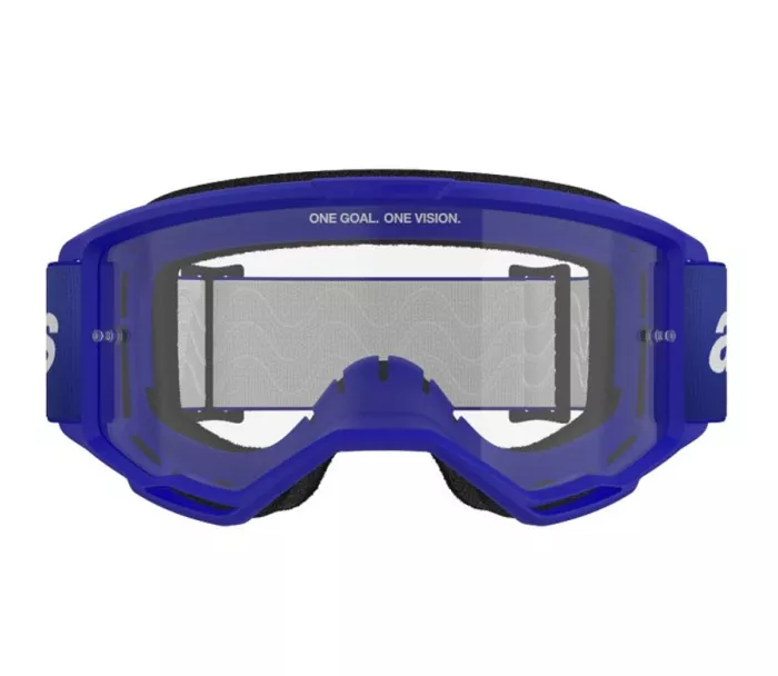 Motokrosové brýle 2025 Alpinestars Vision 3 Wordmark blue/clear