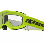 Motokrosové brýle 2025 Alpinestars Vision 3 Wordmark yellow fluo/clear