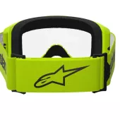 Motokrosové brýle 2025 Alpinestars Vision 3 Wordmark yellow fluo/clear