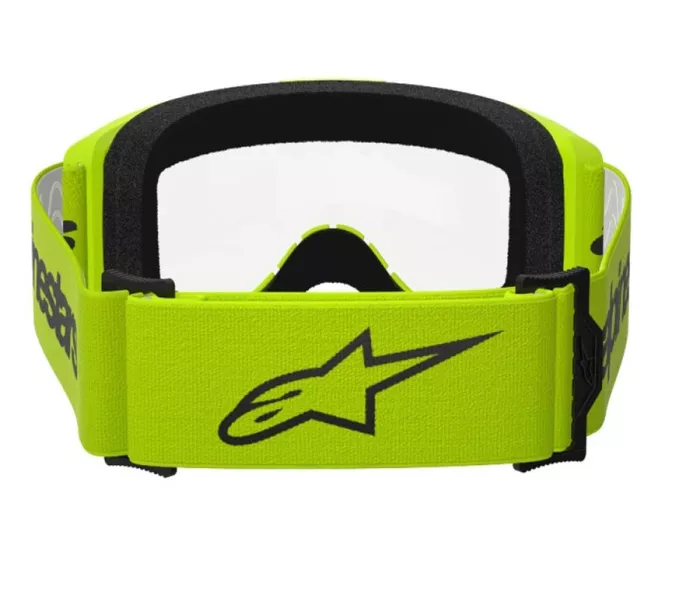 Motokrosové brýle 2025 Alpinestars Vision 3 Wordmark yellow fluo/clear