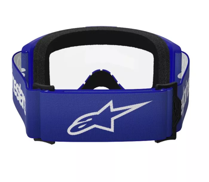 Motokrosové brýle 2025 Alpinestars Vision 3 Wordmark blue/clear