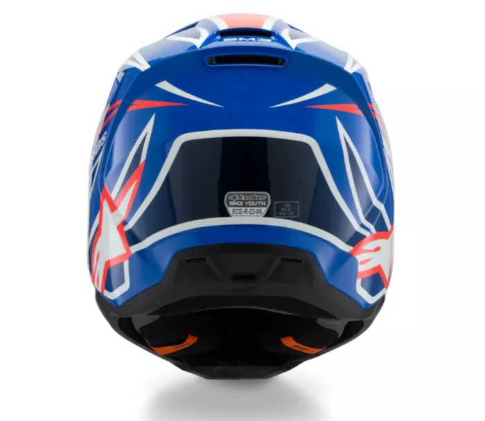 Dětská helma 2026 Alpinestars SM3 Wurx blue/red/white/black glossy