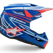 Dětská helma 2026 Alpinestars SM3 Wurx blue/red/white/black glossy