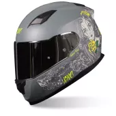 Helma na moto XRC Cobra king matt grey/fluo