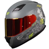 Helma na moto XRC Cobra king matt grey/fluo