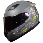 Helma na moto XRC Cobra king matt grey/fluo