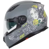 Helma na moto XRC Cobra king matt grey/fluo