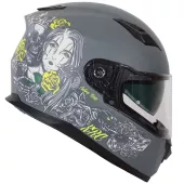 Helma na moto XRC Cobra king matt grey/fluo