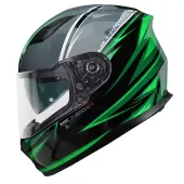 Helma na moto XRC Merchi R black/green/grey