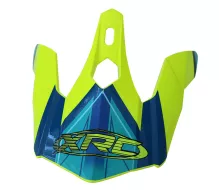 Kšilt XRC MX peak yellow fluo/blue