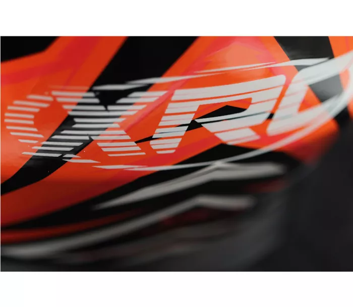 Helma na moto XRC Merchi R black/orange/grey