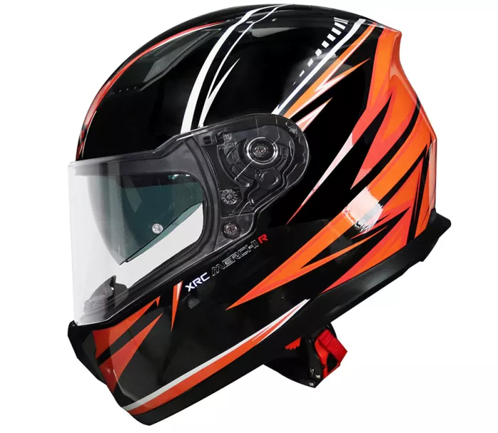 Helma na moto XRC Merchi R black/orange/grey