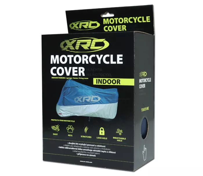 Plachta na moto XRC Indoor blue/silver vel. XXL