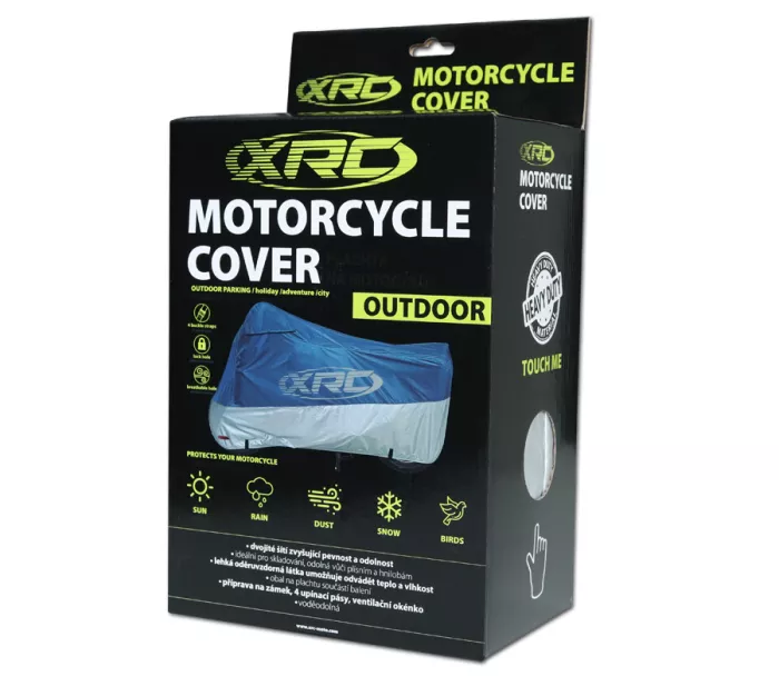 Plachta na moto XRC Outdoor blue/silver vel. XL