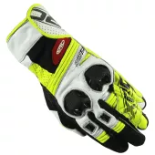 Rukavice na moto XRC RUN 1/2 WHT/FLUO/BLK