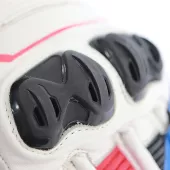 Rukavice na moto XRC TUMP GT7 WHT/BLUE/RED men gloves