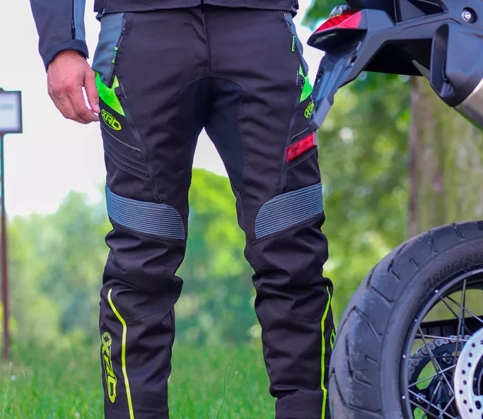 Kalhoty na motorku XRC Winkle WTP blk/grey/fluo