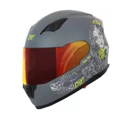 Helma na moto XRC Cobra king matt grey/fluo