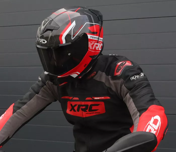 Kožená bunda XRC Moos 2.0 HLT men blk/red/wht