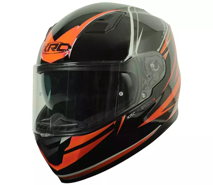 Helma na moto XRC Merchi R black/orange/grey