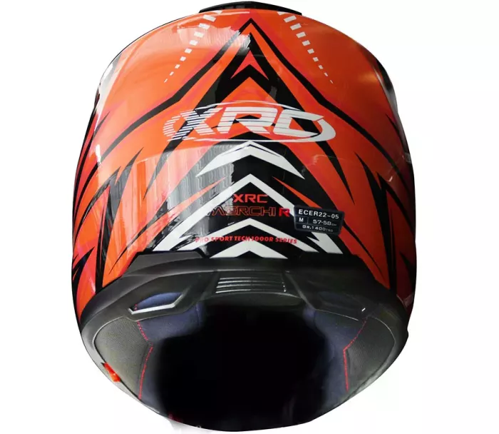 Helma na moto XRC Merchi R black/orange/grey