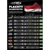 Plachta na motocykl XRC Outdoor black/silver vel. XL