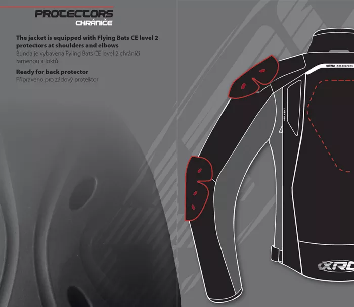 Bunda na moto XRC Totter WTP blk/grey/fluo