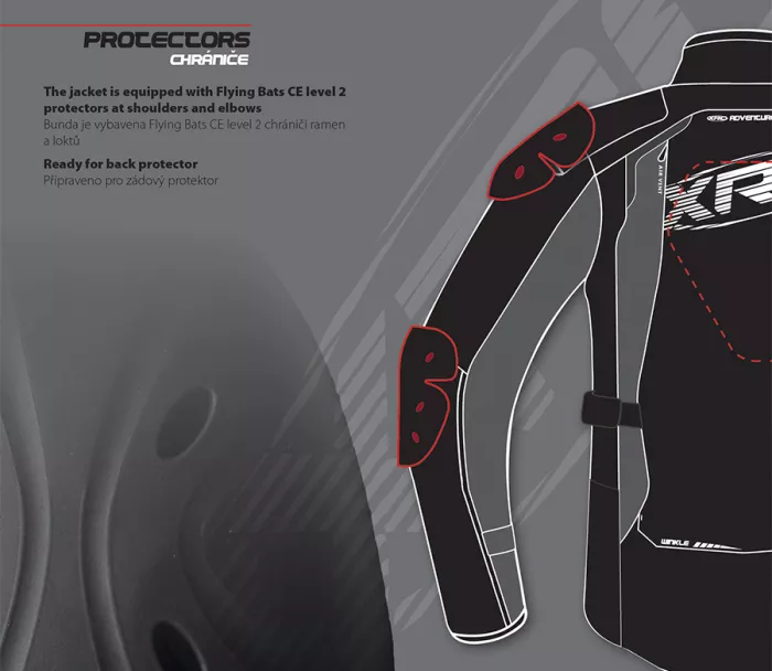 Dámská bunda na moto XRC Winkle WTP blk/grey/fluo