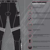 Kalhoty na motorku XRC Winkle WTP blk/grey/fluo