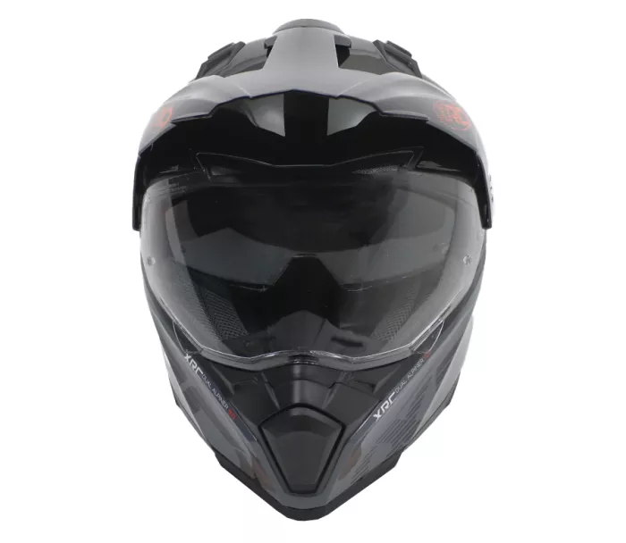 Helma na motorku XRC Dual Alpiner 3.0 dark grey/black/orange