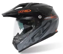 Helma na motorku XRC Dual Alpiner 3.0 dark grey/black/orange