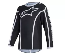 Dětský dres na motokros 2026 Alpinestars Fluid Apex black/grey