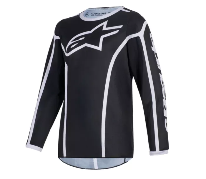 Dětský dres na motokros 2026 Alpinestars Fluid Apex black/grey
