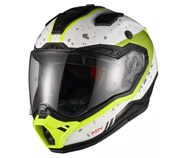 Helma na moto NEXX X.RALLY Yuma white/neon