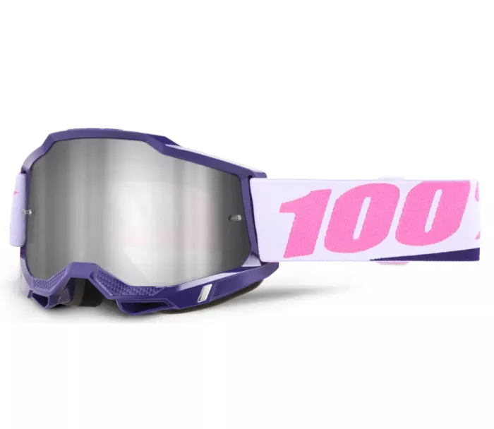 Brýle na motokros 100% accuri 2 yumiko goggle mirror silver lens